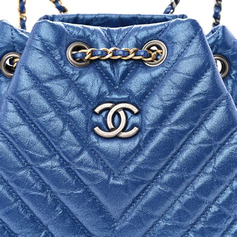 CHANEL Iredescent Aged Calfskin Chevron Quilted Small 